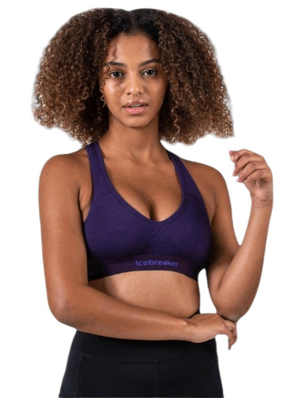 Icebreaker Women's Sprite Racerback Bra Dark Purple XS